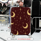 1-Piece Crescent Moon Starry Night Cosmic Space Astronomy  Suitcase Luggage Cover, Stretch Protective Sleeve