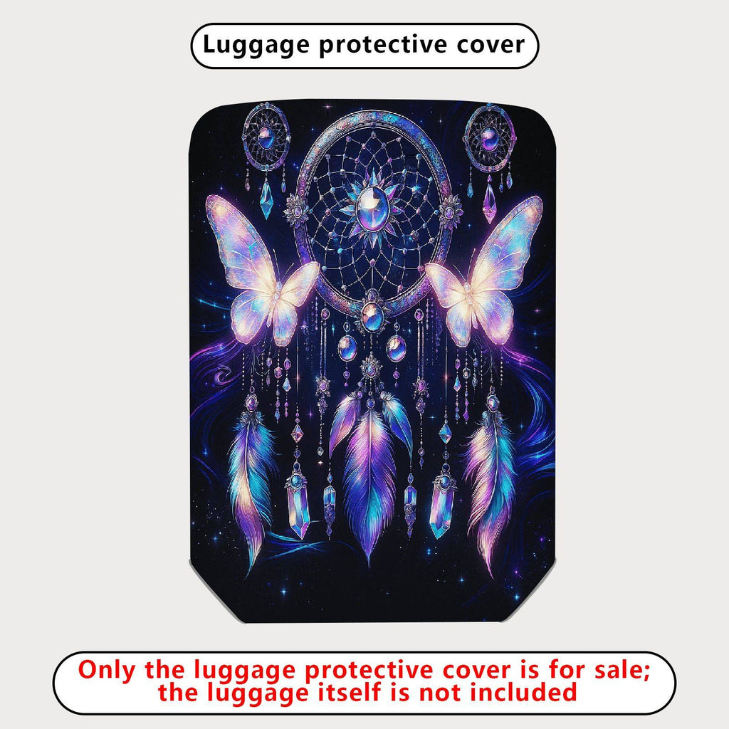1-Piece Dreamcatcher Butterfly Feather Jewel Cosmic  Suitcase Luggage Cover, Stretch Protective Sleeve