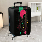 1-Piece Colorful Geometric Abstract Artistic Modern Chic  Suitcase Luggage Cover, Stretch Protective Sleeve