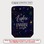 1-Piece Explore Universe Space Star Galaxy Cosmic  Suitcase Luggage Cover, Stretch Protective Sleeve