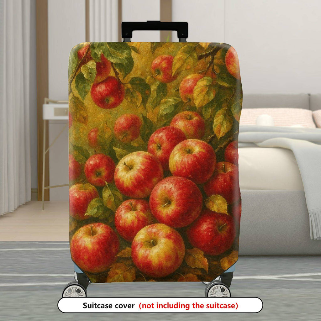 1-Piece Apple Orchard Autumn Vintage Nature Fruit  Suitcase Luggage Cover, Stretch Protective Sleeve