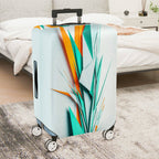 1-Piece Geometric Abstract Modern Colorful Vibrant Artistic  Suitcase Luggage Cover, Stretch Protective Sleeve