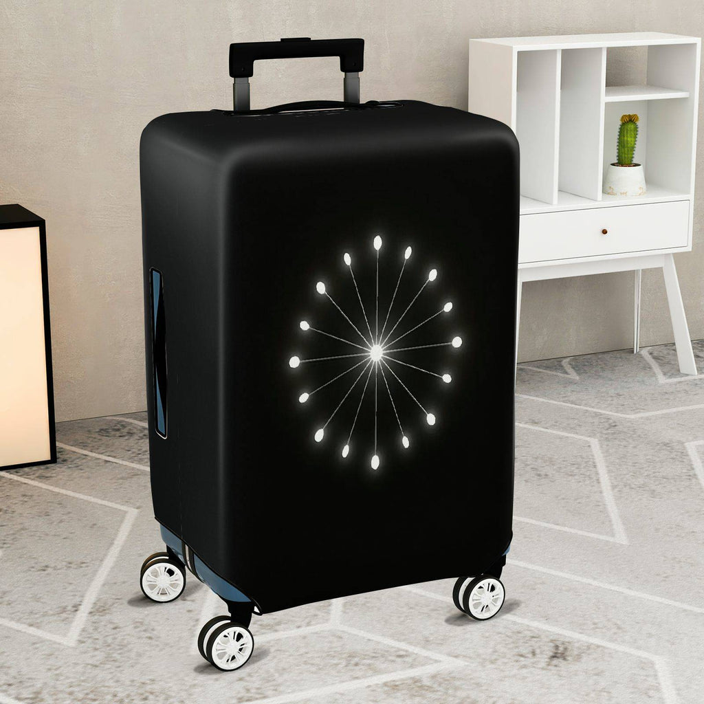 1-Piece Modern Minimalistic Elegant Geometric Artistic  Suitcase Luggage Cover, Stretch Protective Sleeve
