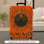 1-Piece Sun Moon Star Cosmic Astral Mystical  Suitcase Luggage Cover, Stretch Protective Sleeve
