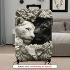 1-Piece Animal Floral Artistic Decorative Elegant Stylish  Suitcase Luggage Cover, Stretch Protective Sleeve