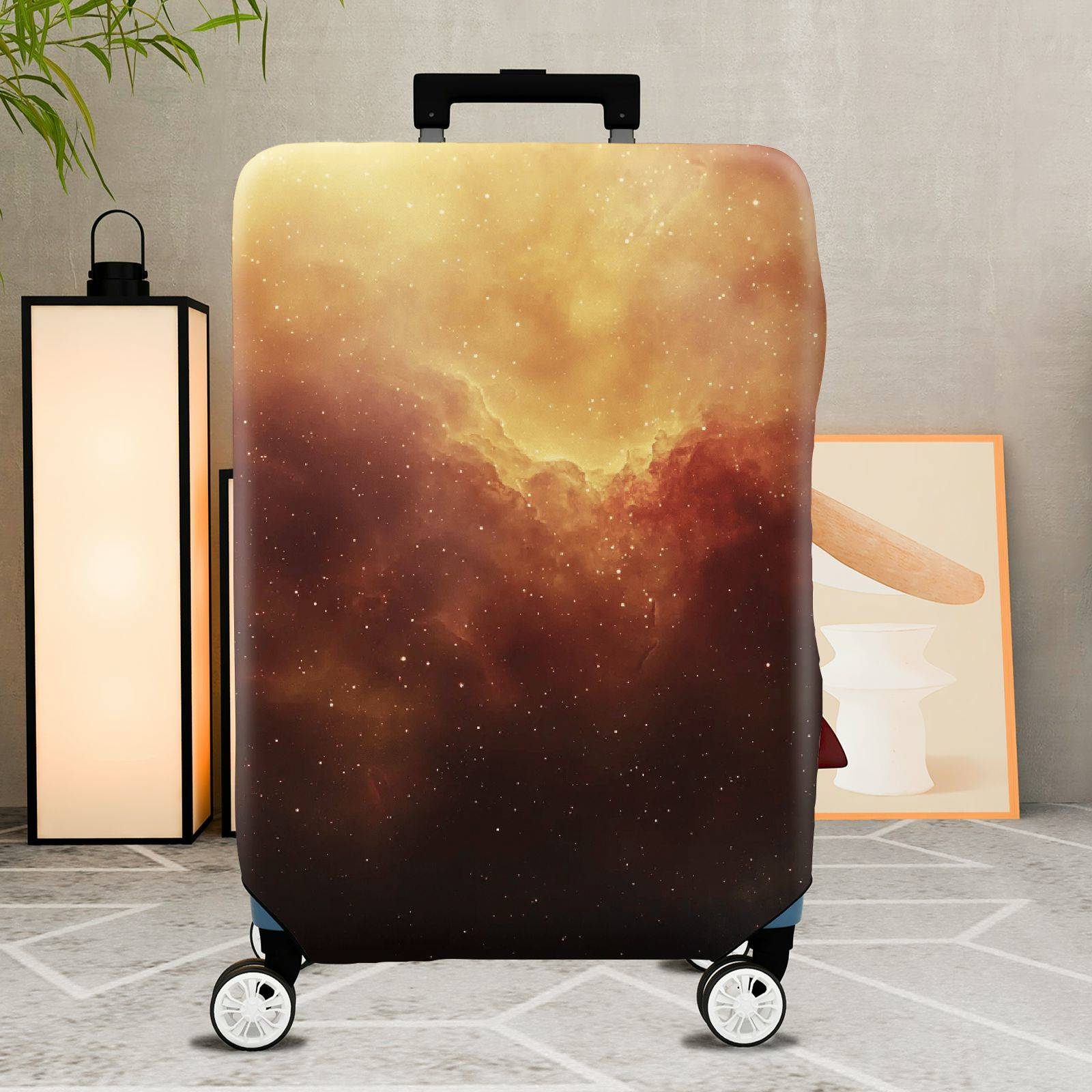 1-Piece Galaxy Nebula Cosmic Starry Universe Astral  Suitcase Luggage Cover, Stretch Protective Sleeve