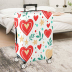 1-Piece Heart Leaf Star Dot Geometric Romantic  Suitcase Luggage Cover, Stretch Protective Sleeve