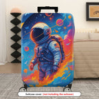 1-Piece Astronaut Space Galaxy Stars Cosmic  Suitcase Luggage Cover, Stretch Protective Sleeve
