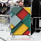 1-Piece Colorful Geometric Abstract Art Modern Unique  Suitcase Luggage Cover, Stretch Protective Sleeve