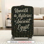 1-Piece Ancient Egypt Mysteries Hieroglyphics Travel Stylish Art  Suitcase Luggage Cover, Stretch Protective Sleeve