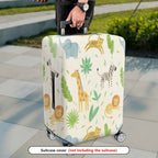 1-Piece Animal Jungle Safari Leaf Lion Giraffe  Suitcase Luggage Cover, Stretch Protective Sleeve