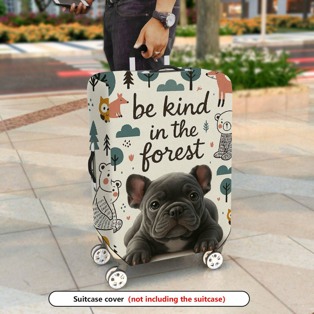1-Piece Animal Forest Nature Dog  Suitcase Luggage Cover, Stretch Protective Sleeve
