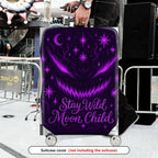 1-Piece Cosmic Moon Stars Mysterious Wild Child  Suitcase Luggage Cover, Stretch Protective Sleeve