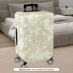 1-Piece Abstract Starburst Beige Pattern Decorative  Suitcase Luggage Cover, Stretch Protective Sleeve