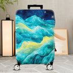 1-Piece Cosmic Ocean Wave Galaxy Starry Night  Suitcase Luggage Cover, Stretch Protective Sleeve
