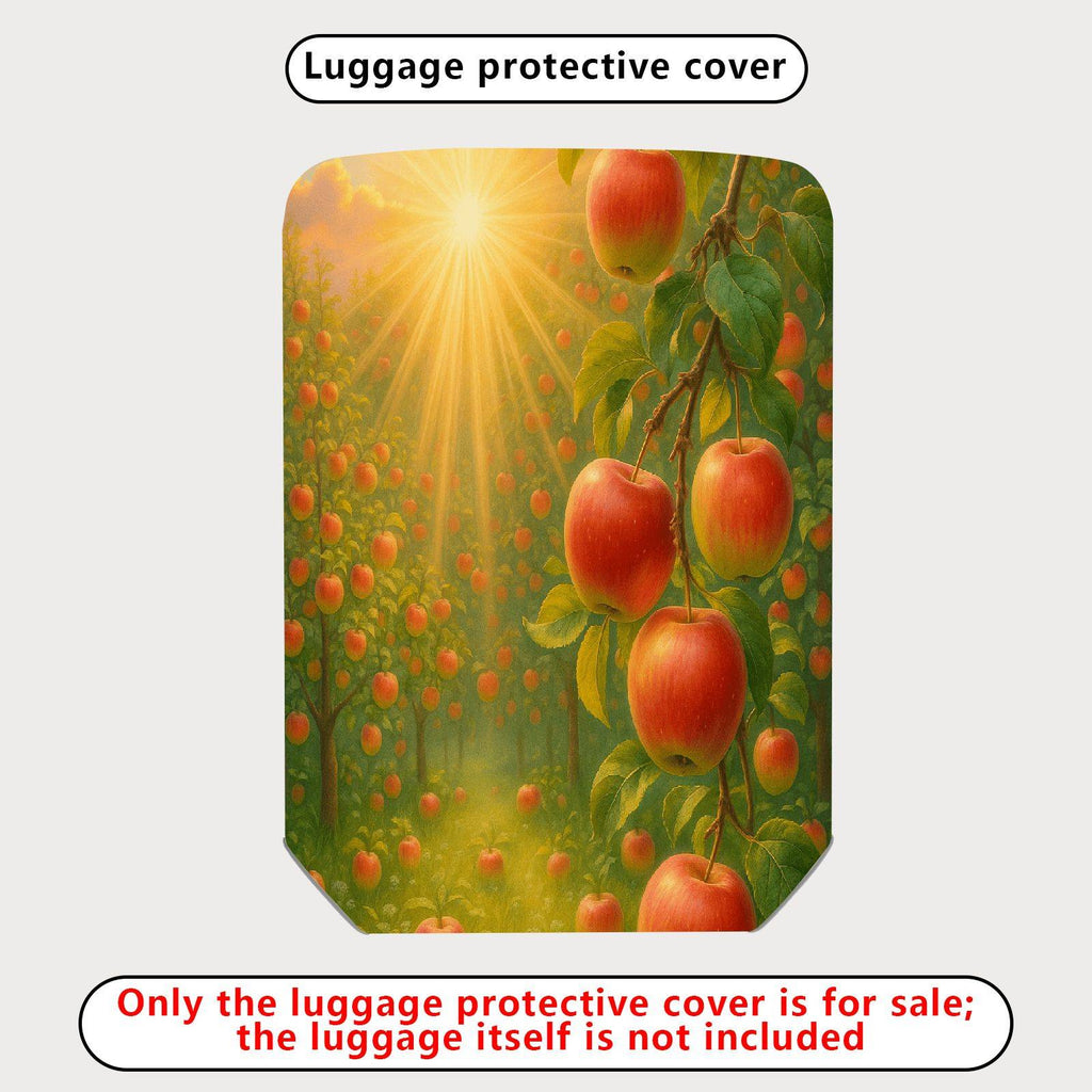 1-Piece Apple Orchard Sunset Nature Harvest Fruit Sun  Suitcase Luggage Cover, Stretch Protective Sleeve