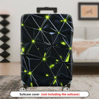 1-Piece Geometric  Luminous Reflective Modern Abstract  Suitcase Luggage Cover, Stretch Protective Sleeve
