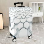 1-Piece Geometric Modern Abstract Monochrome Minimalist  Suitcase Luggage Cover, Stretch Protective Sleeve