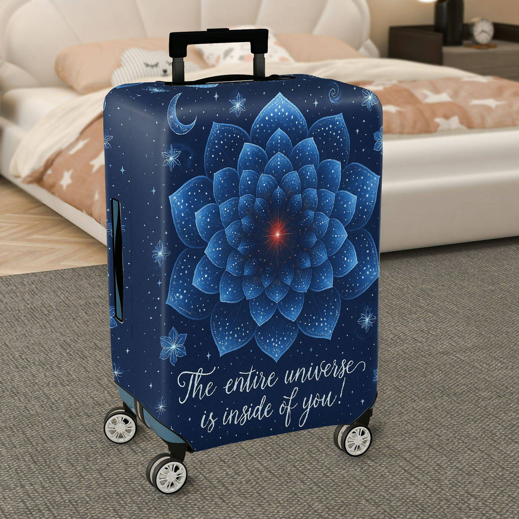 1-Piece Cosmic Mandala Galaxy Star Universe  Suitcase Luggage Cover, Stretch Protective Sleeve