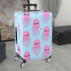 1-Piece Pink Cute  Jellyfish Sea Animal Ocean Travel  Suitcase Luggage Cover, Stretch Protective Sleeve
