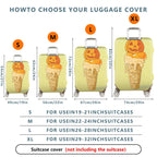 1-Piece Pumpkin Ice Cream Cone Halloween Holiday Decorative Travel  Suitcase Luggage Cover, Stretch Protective Sleeve