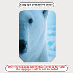 1-Piece Arctic Ice Polar Bear Wildlife Nature Animal  Suitcase Luggage Cover, Stretch Protective Sleeve