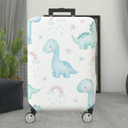 1-Piece Cute  Dinosaur Rainbow Star Cloud  Suitcase Luggage Cover, Stretch Protective Sleeve