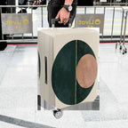 1-Piece Geometric Circle Abstract Modern Artistic Stylish  Suitcase Luggage Cover, Stretch Protective Sleeve