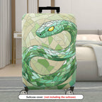 1-Piece Geometric Snake Mosaic Pattern Artistic Stylish Unique  Suitcase Luggage Cover, Stretch Protective Sleeve