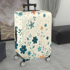 1-Piece Floral Leaf Pattern Decorative Travel  Suitcase Luggage Cover, Stretch Protective Sleeve
