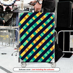 1-Piece Colorful Striped Geometric Pattern Vibrant Abstract Bold  Suitcase Luggage Cover, Stretch Protective Sleeve