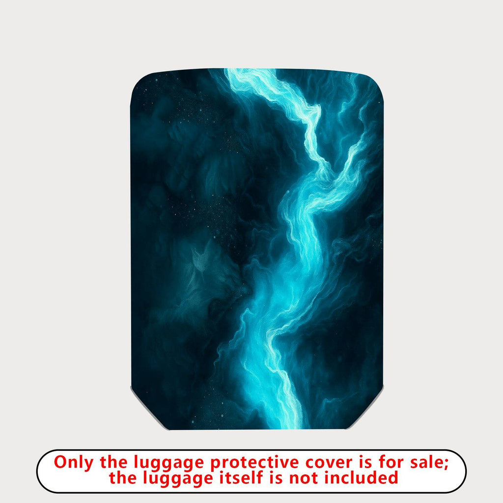 1-Piece Cosmic Mystic Nebula Abstract Artistic Starry  Suitcase Luggage Cover, Stretch Protective Sleeve