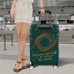 1-Piece Galaxy Starry Sky Space Cosmic Astronomy  Suitcase Luggage Cover, Stretch Protective Sleeve
