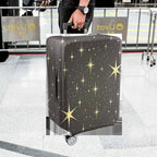 1-Piece Starry Night Sky Cosmic Galaxy Starburst Sparkle  Suitcase Luggage Cover, Stretch Protective Sleeve
