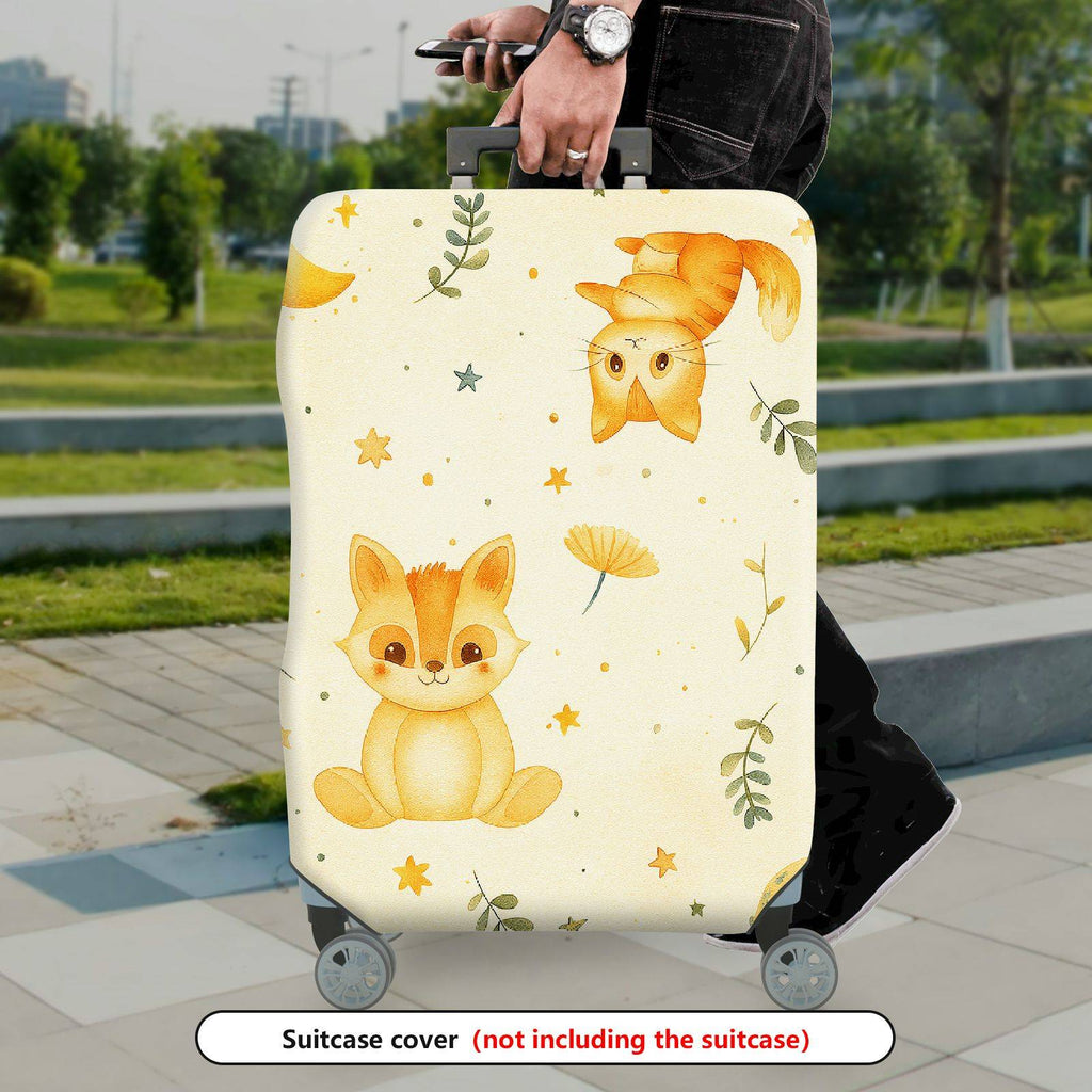 1-Piece Animal Star Moon Flower Leaf  Suitcase Luggage Cover, Stretch Protective Sleeve
