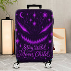 1-Piece Cosmic Moon Stars Mysterious Wild Child  Suitcase Luggage Cover, Stretch Protective Sleeve