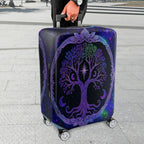 1-Piece Cosmic Night Moon Stars Tree  Suitcase Luggage Cover, Stretch Protective Sleeve