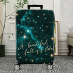 1-Piece Starry Galaxy Astral Cosmic Celestial Night  Suitcase Luggage Cover, Stretch Protective Sleeve