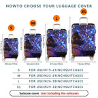 1-Piece Astronaut Galaxy Space Stars Cosmic Adventure  Suitcase Luggage Cover, Stretch Protective Sleeve