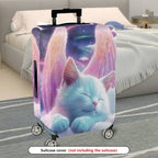 1-Piece Angel Cat Galaxy Dream Wing Star  Suitcase Luggage Cover, Stretch Protective Sleeve
