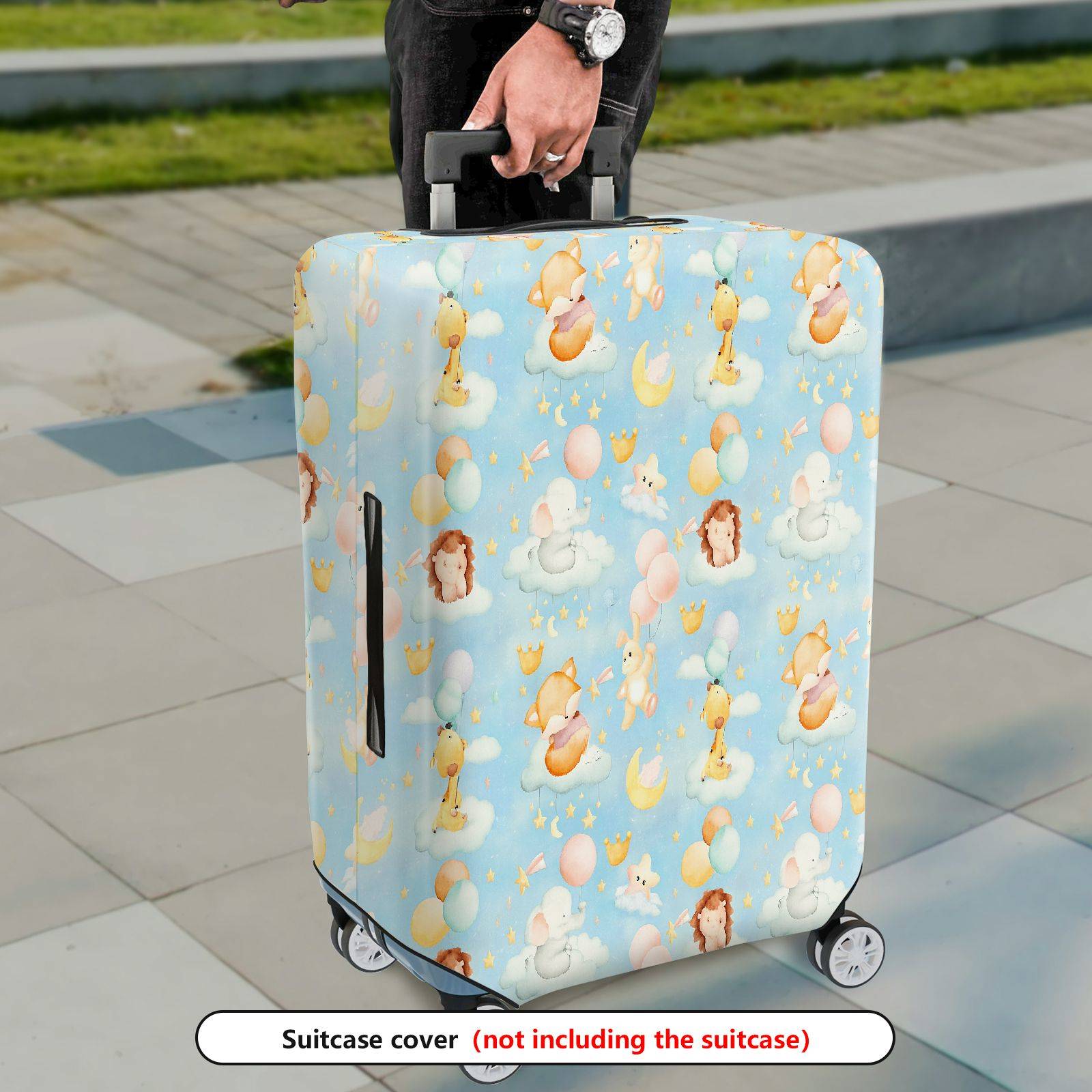 1-Piece Animal Balloon Star Cloud  Suitcase Luggage Cover, Stretch Protective Sleeve
