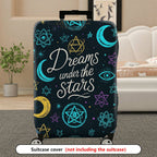 1-Piece Dream Stars Moon Astrology Cosmic Eye  Suitcase Luggage Cover, Stretch Protective Sleeve