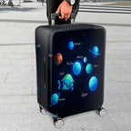 1-Piece Solar System Universe Planet Galaxy Astronomical Space  Suitcase Luggage Cover, Stretch Protective Sleeve