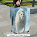 1-Piece White Lion Cloud Sky Animal Fantasy Artistic  Suitcase Luggage Cover, Stretch Protective Sleeve