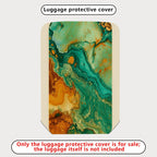 1-Piece Abstract Texture Art Marble Pattern  Suitcase Luggage Cover, Stretch Protective Sleeve