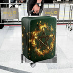 1-Piece Star Fire Magic Cosmic Celestial Mystical  Suitcase Luggage Cover, Stretch Protective Sleeve