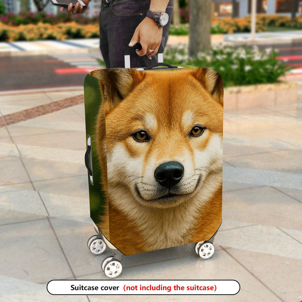 1-Piece Animal Forest Nature Fox Wildlife Scenic  Suitcase Luggage Cover, Stretch Protective Sleeve