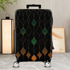 1-Piece Abstract Retro Geometric Minimalist Colorful  Suitcase Luggage Cover, Stretch Protective Sleeve
