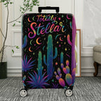 1-Piece Cosmic Cactus Starry Desert Night Travel  Suitcase Luggage Cover, Stretch Protective Sleeve