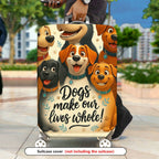 1-Piece Animal Quote Dog Paw Travel Colorful  Suitcase Luggage Cover, Stretch Protective Sleeve